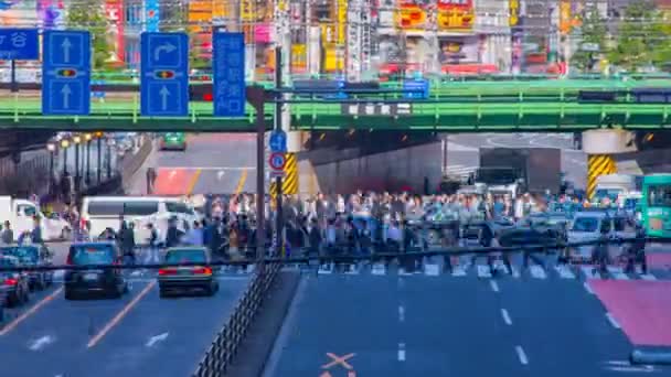 Shinjuku Tokio April 2018 Zijn Een Locatie Tokio Time Lapse — Stockvideo