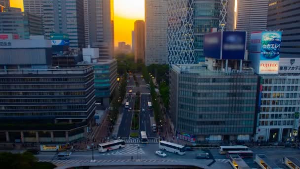 東京都新宿区 2018 その東京市内に位置します 時間の経過 カメラ キヤノン Eos Mark4 — ストック動画