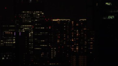 Shinagawa Tokyo 'da yüksek açılı bir şehir manzarası.