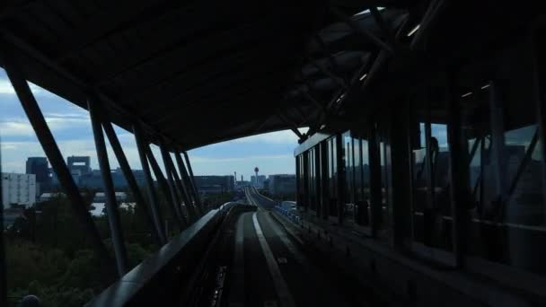 東京・ゆりかもめの鉄道の最前線 — ストック動画