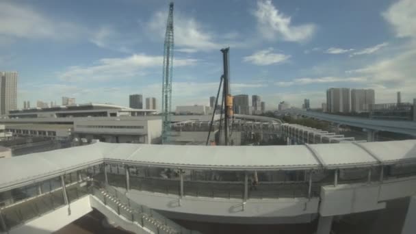 東京のゆりかもめ側からの眺め — ストック動画