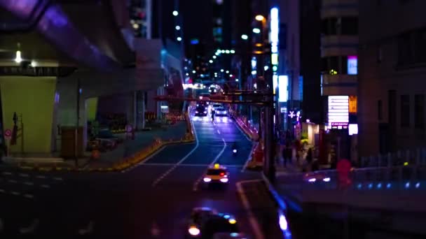A night timelapse of the miniature neon street in Shibuya Tokyo tiltshift — стоковое видео' data-src='https://st3.depositphotos.com/14518508/36072/v/600/depositphotos_360729108-stock-video-a-night-timelapse-of-the.jpg