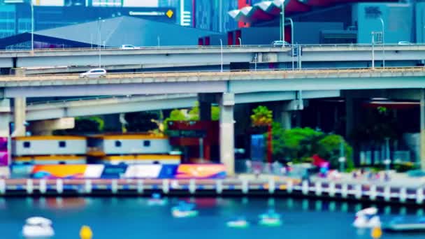Временной график миниатюрной зоны бухты Кокл-Бей в Сиднее — стоковое видео