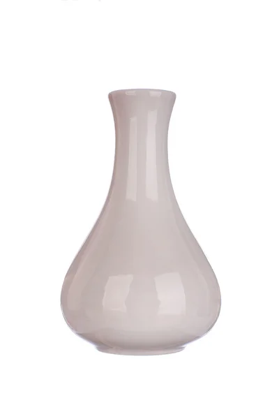 Hvit keramisk vase – stockfoto