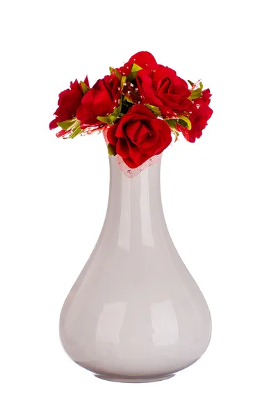 Vase blanc en céramique — Photo