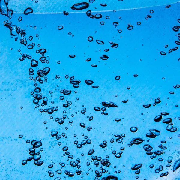 Blue water bubbles — Stock Photo, Image