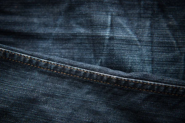 Textura con costuras de diseño de moda jeans, fondo Jeans — Foto de Stock