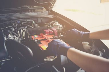 Yoursalf, resim vintage sesi olarak bakım araba batarya