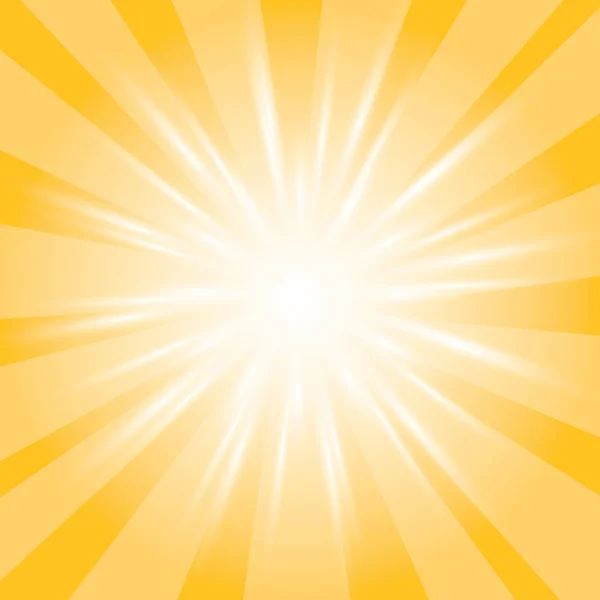 黄色背景 太阳光背景 — 图库矢量图片