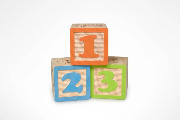 Numery bloków uczenia się — Zdjęcie stockowe