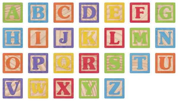 Alphabet blocs d'apprentissage — Photo