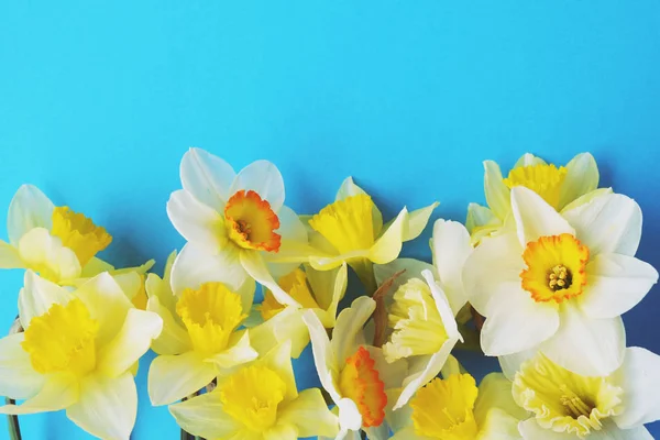 Inschrijving minimalistische lente bloemen samenstelling op textuur oppervlak. Prachtige vrouwelijke plant decoratie voor de wenskaart. Zomer, zomer, lente, maart, april, juni, juli. Gelukkig Moederdag — Stockfoto