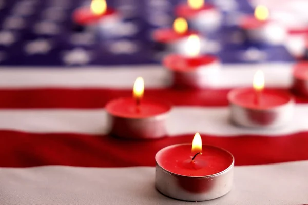 Bandera de fondo de los Estados Unidos de América para la celebración nacional de los días festivos federales y el día del luto. USA simbolics . — Foto de Stock