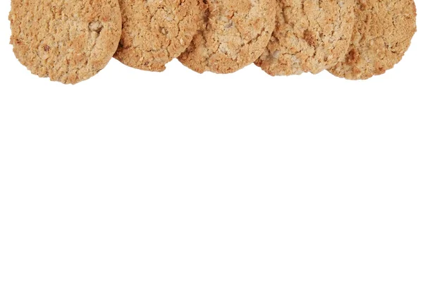 Vegan bagerikoncept. Integrerad runda hasselnöt cookies. Nyttiga näringsrika snacks, bra för figuren, socker fri, Vegetarisk kost. — Stockfoto