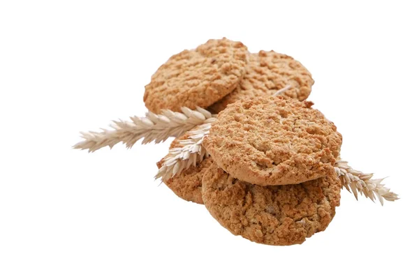 Vegan bagerikoncept. Integrerad runda hasselnöt cookies. Nyttiga näringsrika snacks, bra för figuren, socker fri, Vegetarisk kost. — Stockfoto