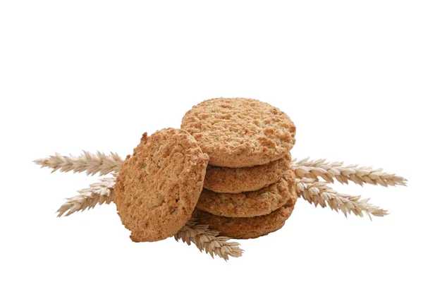 Vegan bagerikoncept. Integrerad runda hasselnöt cookies. Nyttiga näringsrika snacks, bra för figuren, socker fri, Vegetarisk kost. — Stockfoto