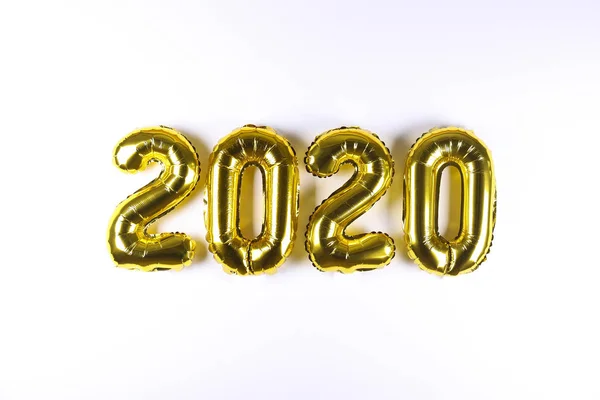 Digit shaped inflatable ballons for 2020 new year celebration. — Stock Photo, Image