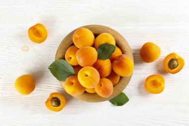 Sweet cherry scattered on textured background with text space.