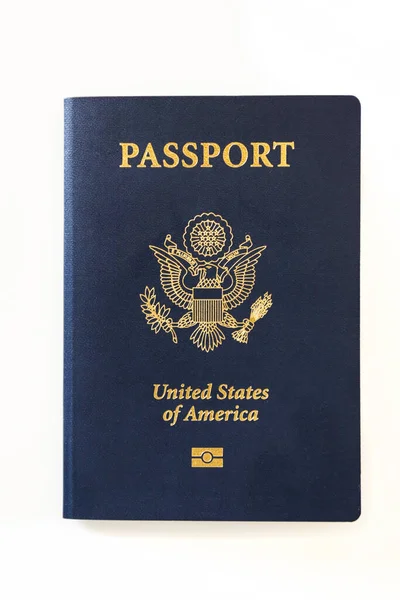 Última Versión Estados Unidos América Ciudadano Pasaporte Con Chip Identificación —  Fotos de Stock