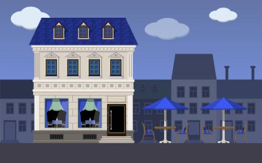  şehir merkezinde sokak Cafe