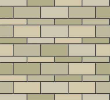 bej renkli dekoratif tuğla tuğla. Bej renkli normal ve ince tuğla alternatif. Vektör Seamless modeli
