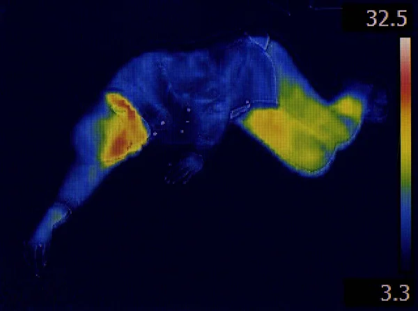 Corpo umano a infrarossi — Foto Stock