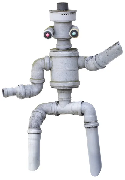 Robot marionett Cutout — Stockfoto