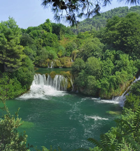 Krka waterval Kroatië — Stockfoto