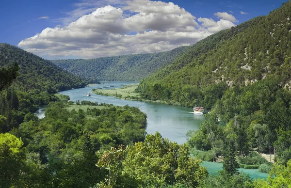 Krka folyó Horvátország — Stock Fotó