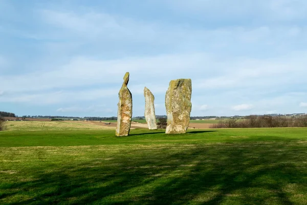 Lundin bağlantılar duran taşlar. Fife. İskoçya