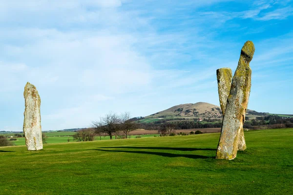 Lundin bağlantılar duran taşlar. Fife. İskoçya