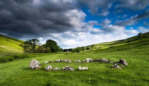 Círculo de piedra de Yockenthwaite, Yorkshire — Foto de Stock