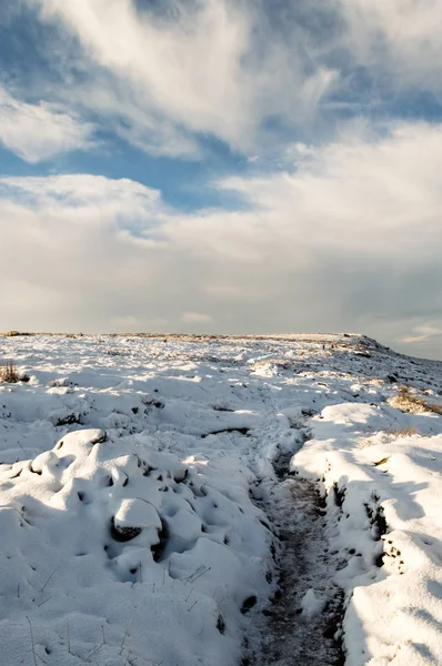 Addingham Moor v sněhu. Yorkshire — Stock fotografie