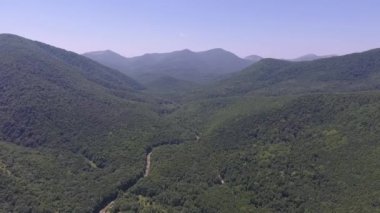 Dağ gorge Üstten Görünüm