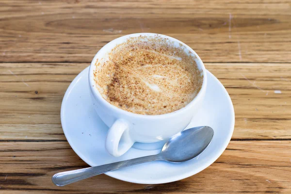 Coffee cup of cappuccino — Stock Photo, Image