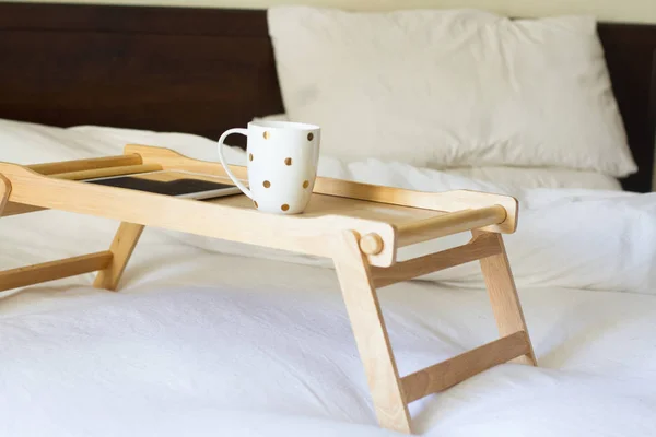 Coffee in bed — Stock Photo, Image