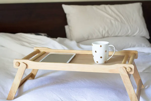 Coffee in bed — Stock Photo, Image