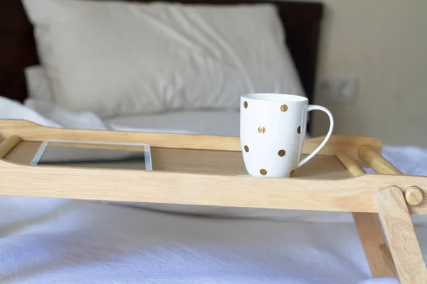 Coffee in bed — Stock Photo, Image