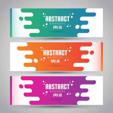 Vektör soyut tasarım Banner Web şablonu - Eps 10