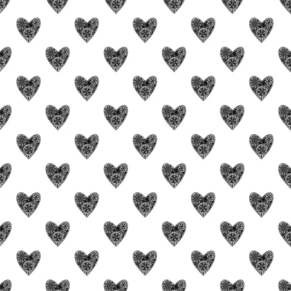 Siyah-beyaz desen yürekleri