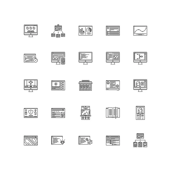 The Interface Outline Icons 25 — Stock Vector