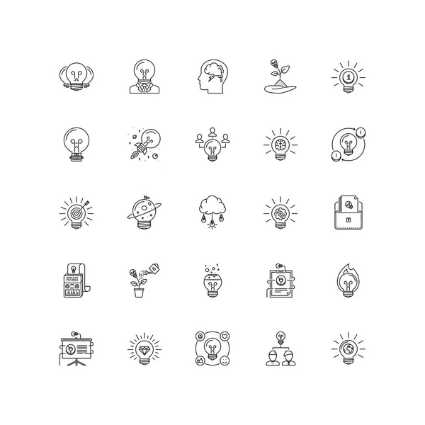 L'idée esquisse des icônes 25 — Image vectorielle