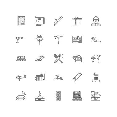  Bina 25 anahat simgeleri. 64 x 64 kılavuz.