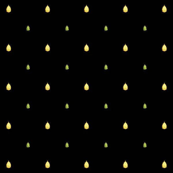 Vektorová Ilustrace Krystaly Smaragdy Tmavém Pozadí Textilní Vzor Tiskový Vzor — Stockový vektor