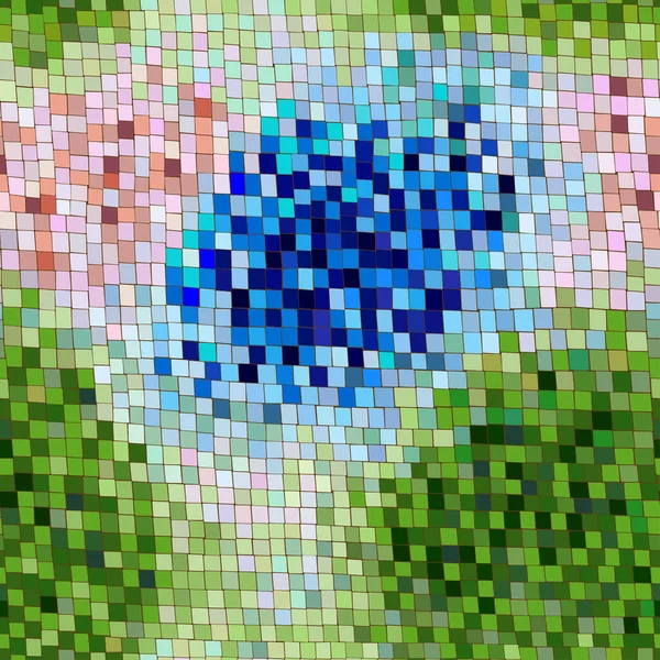 Modello Mosaico Colorato Tessitura Mosaico Haotic Sfondo Astratto Con Disegno — Vettoriale Stock