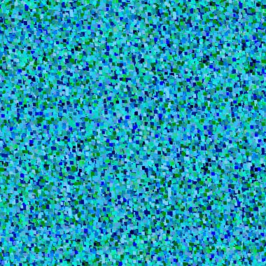 Renkli konfeti. Haotik mozaik doku. Geometrik dizaynlı kare desen. Mavi vektör konfeti deseni. Kusursuz desen. Turkuaz arka plan. Koleksiyonlarımdaki diğer mozaik desenleri izle.