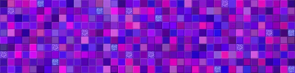 Bandeira Mosaico Caótica Roxo Com Elementos Brilho Vetor Fundo Mosaico — Vetor de Stock