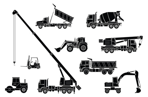 Construction vehicles set