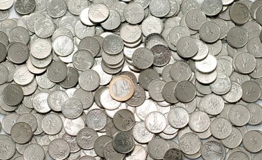 Çek kocakarılar üzerinde bir Euro 