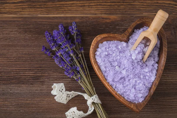 Bath Herbs Salt with Lavender, SPA concept